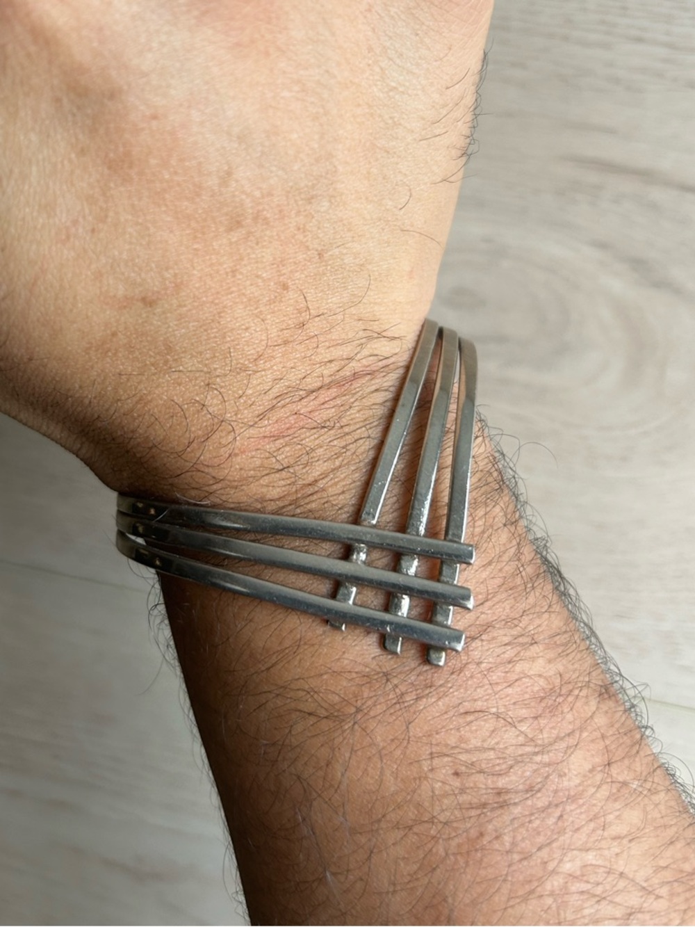 Vintage Modernist V-Cuff Bracelet
